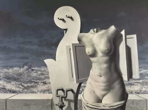 rene magritte, la statue volante