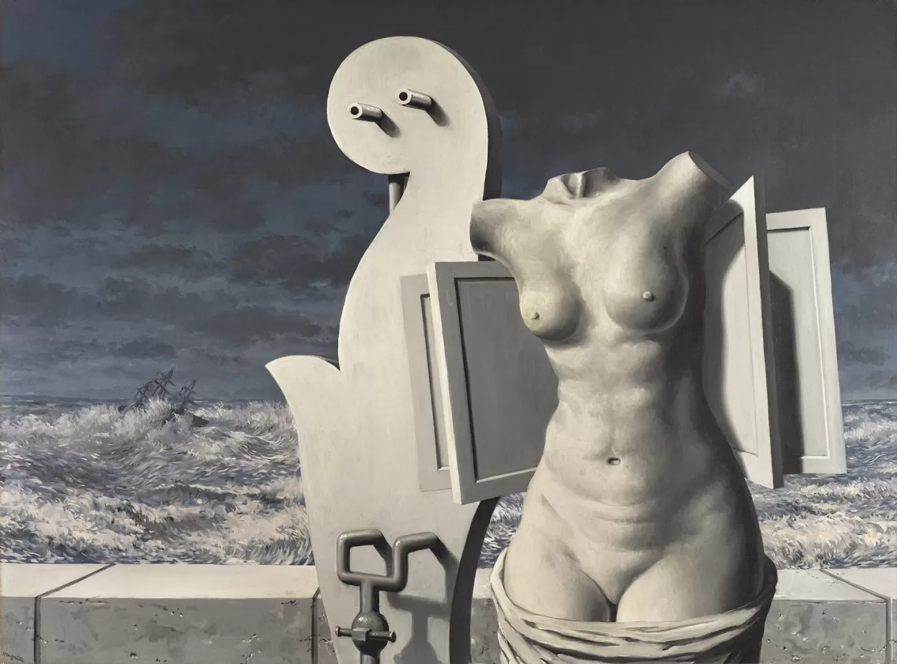rene magritte, la statue volante