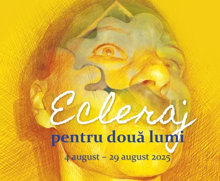afis expozitie ecleraj pentru două lumi elite art gallery