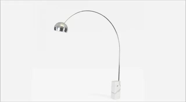 © arco lamp by flos; achille și pier giacomo castiglioni