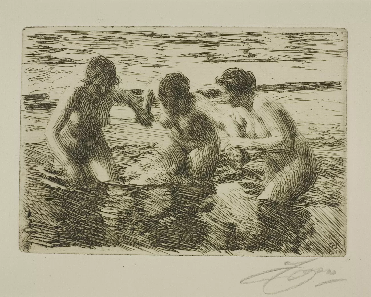 against the current, 1919, anders zorn