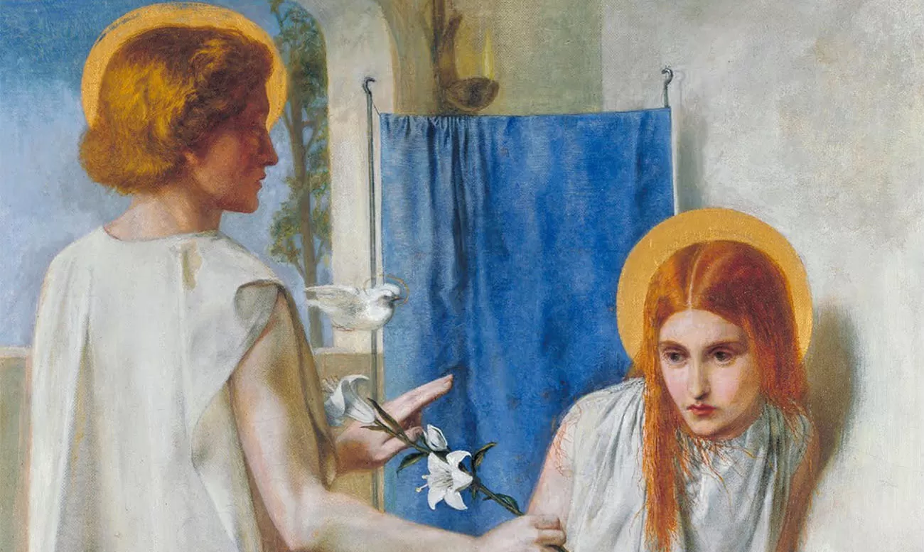 buna vestire ecce ancilla domini!, dante gabriel rossetti