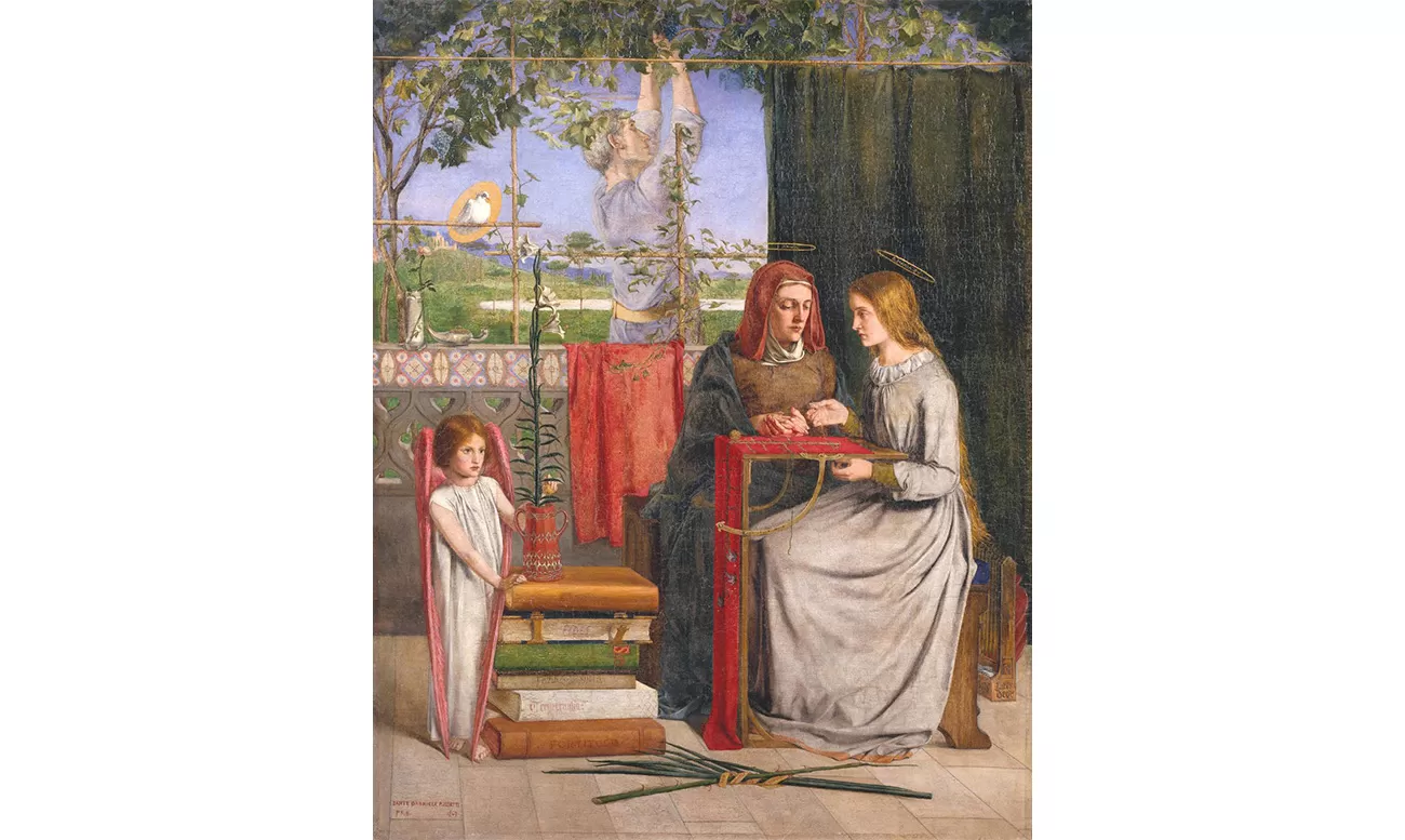 copilaria fecioarei maria, dante gabriel rossetti