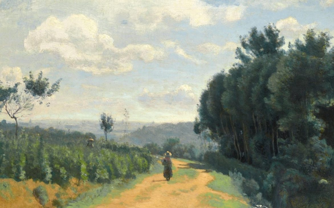 corot, les hauteurs de sèvres le chemin troyon