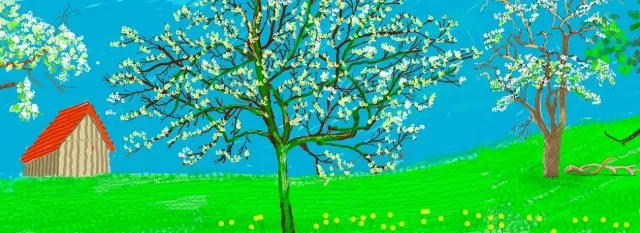 david hockney, fragment a year in normandy