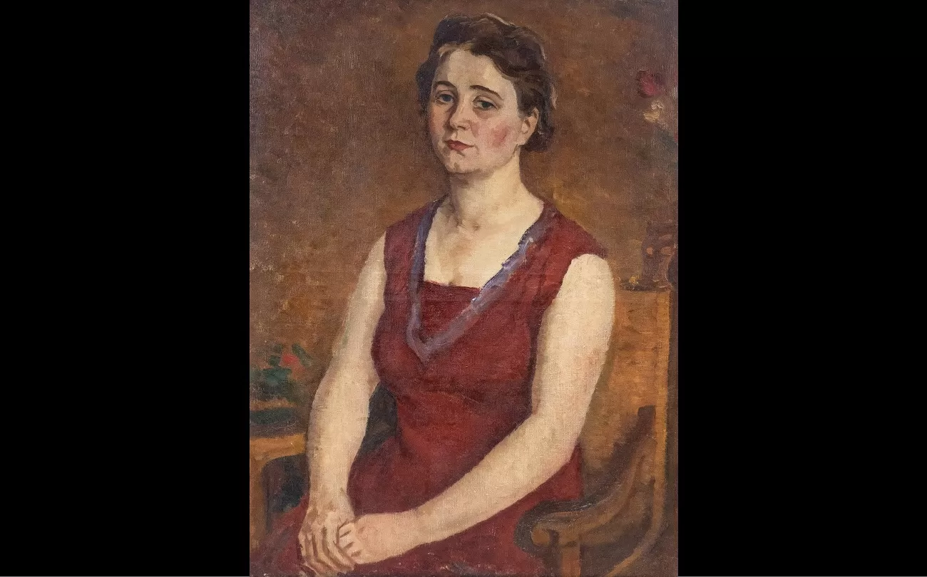 femeie în roșu, Ștefan dimitrescu
