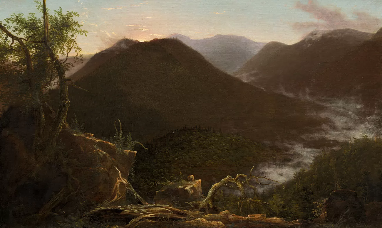 rasarit de soare in catskills, thomas cole