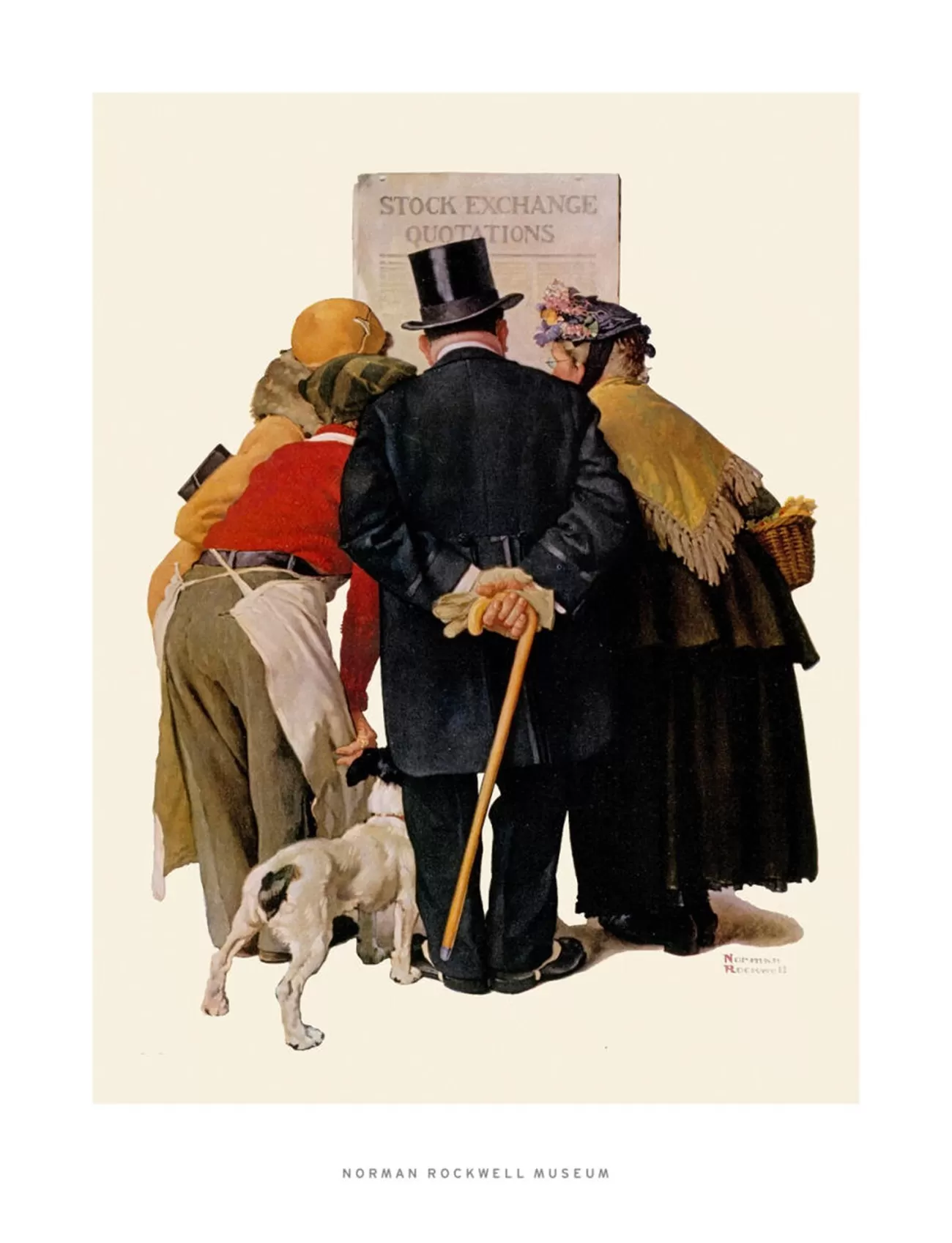 stock exchange quotations norman rockwell