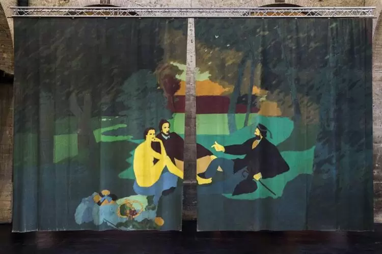 telón de la móvil y cambiante naturaleza, beatriz gonzales, 1978