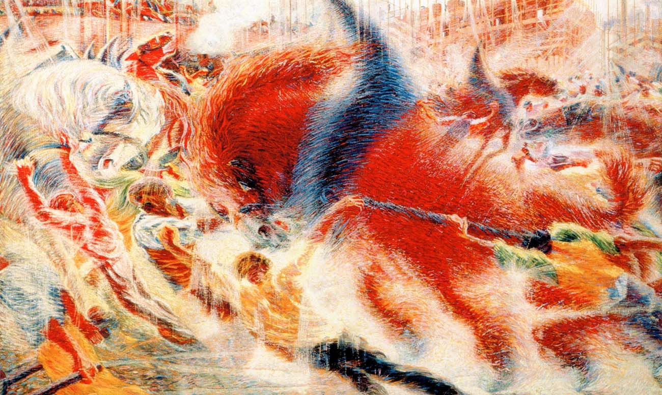 the city rises, umberto boccioni