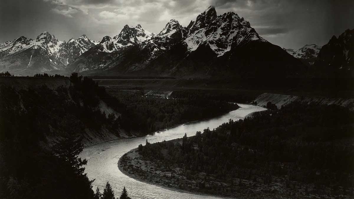the tetons and the snake river, foto ansel adams