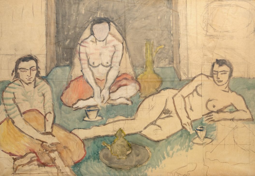 theodor pallady, odalisce in interior