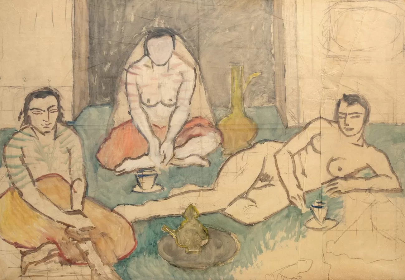 theodor pallady, odalisce in interior