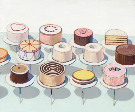 wayne thiebaud, cakes, 1963