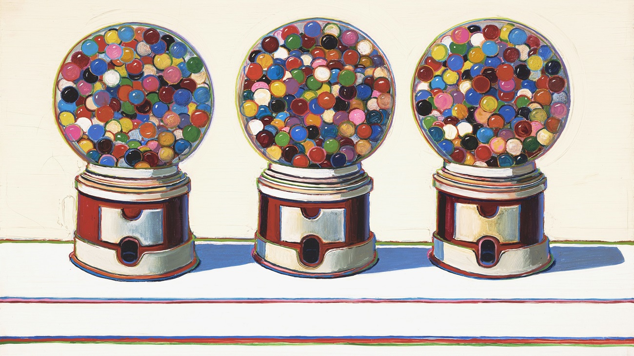 wayne thiebaud, three machines, 1963