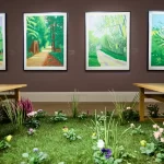 david hockney the arrival of spring in woldgate east yorkshire in 2011, sothebys