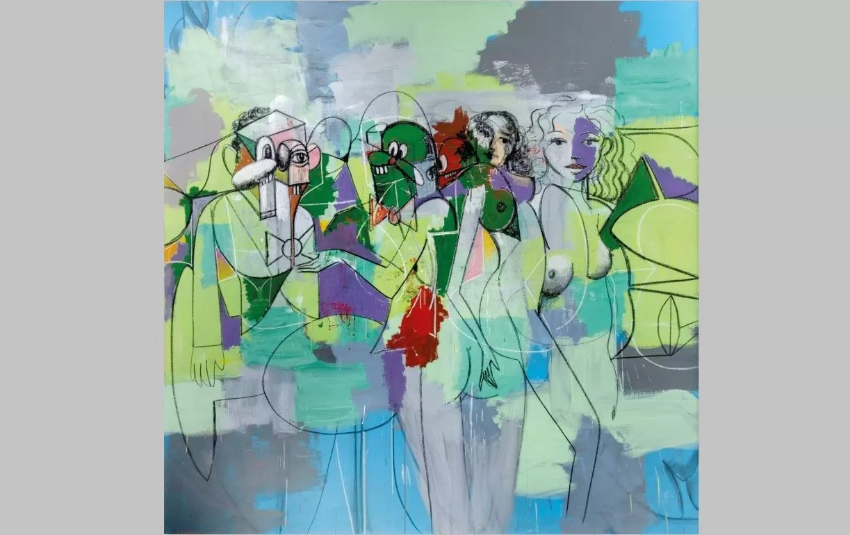 george condo, force field