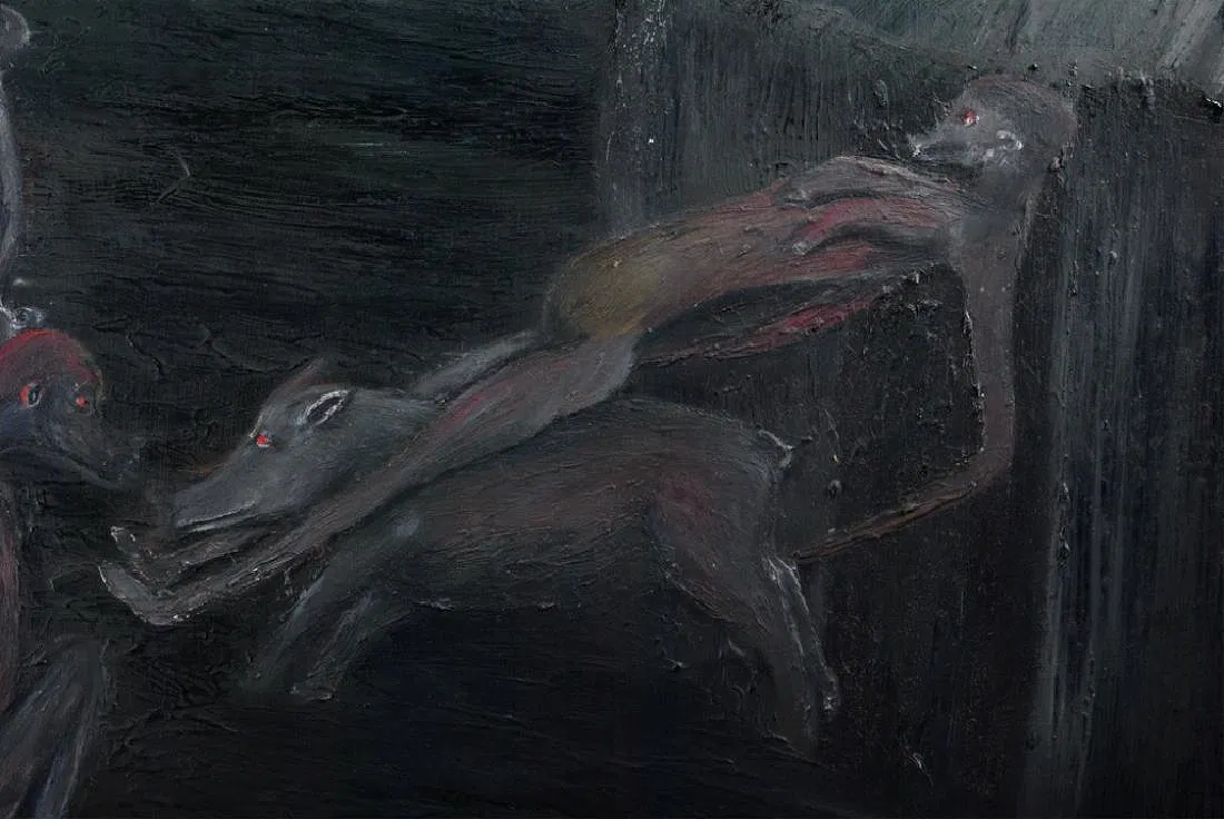 joseph ndandarika, wizards riding pigs, 1963 (detail)