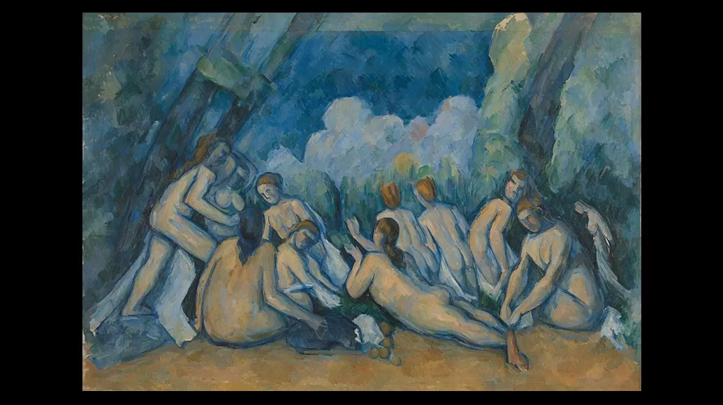 les grandes baigneuses, 1894 1905, paul cezanne