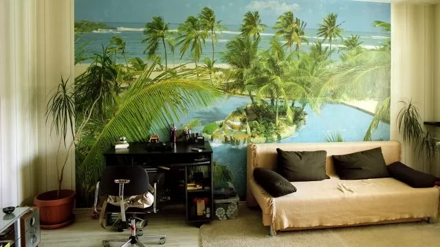 lucian bran, living room in drumul taberei, ultrachrome print