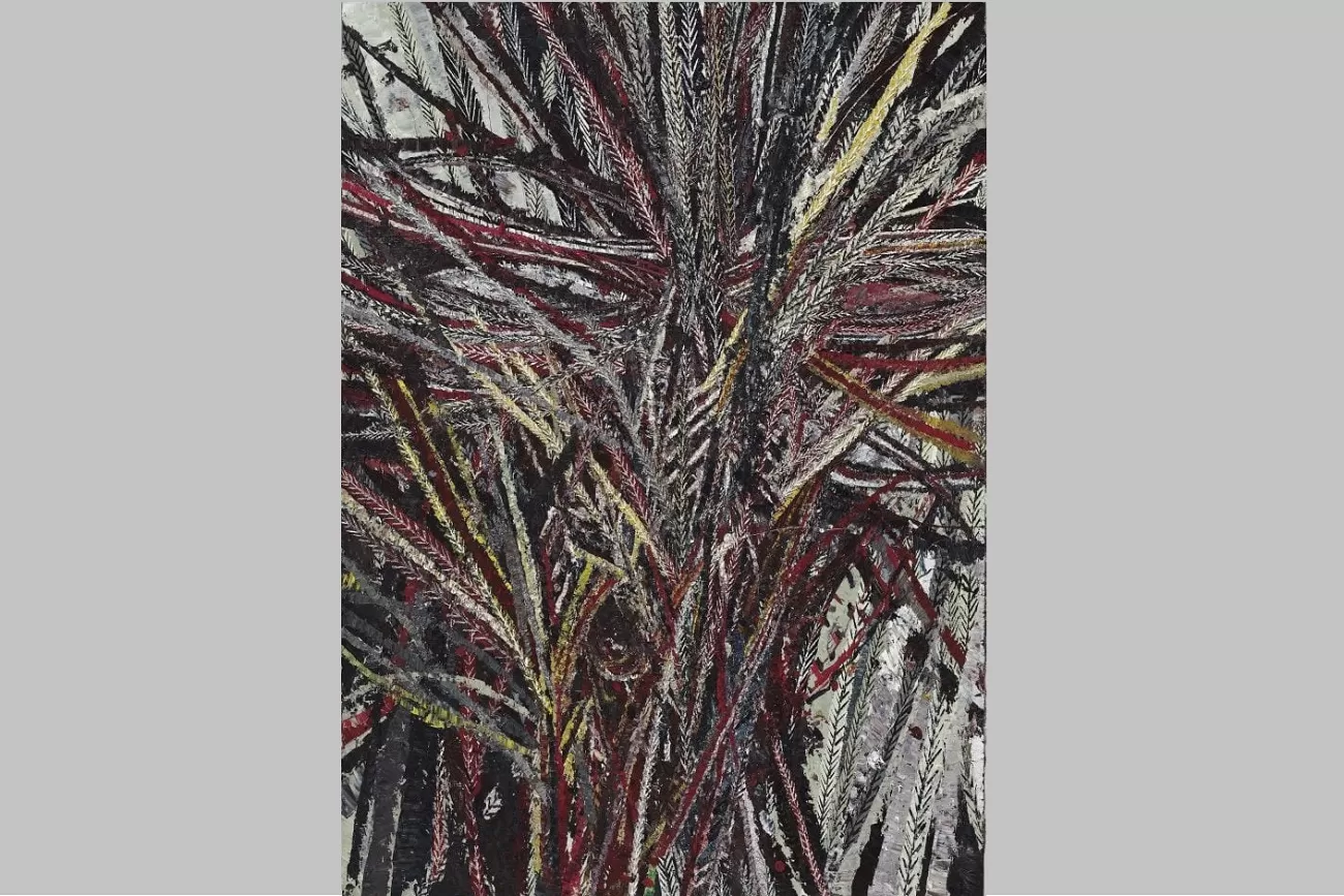 mark grotjahn, untitled (s iii released to france face 43.14), 2011