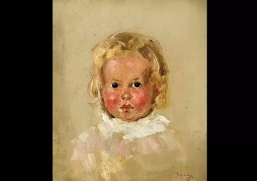 nicolae grigorescu, cap de copil, copilul lui grămadă