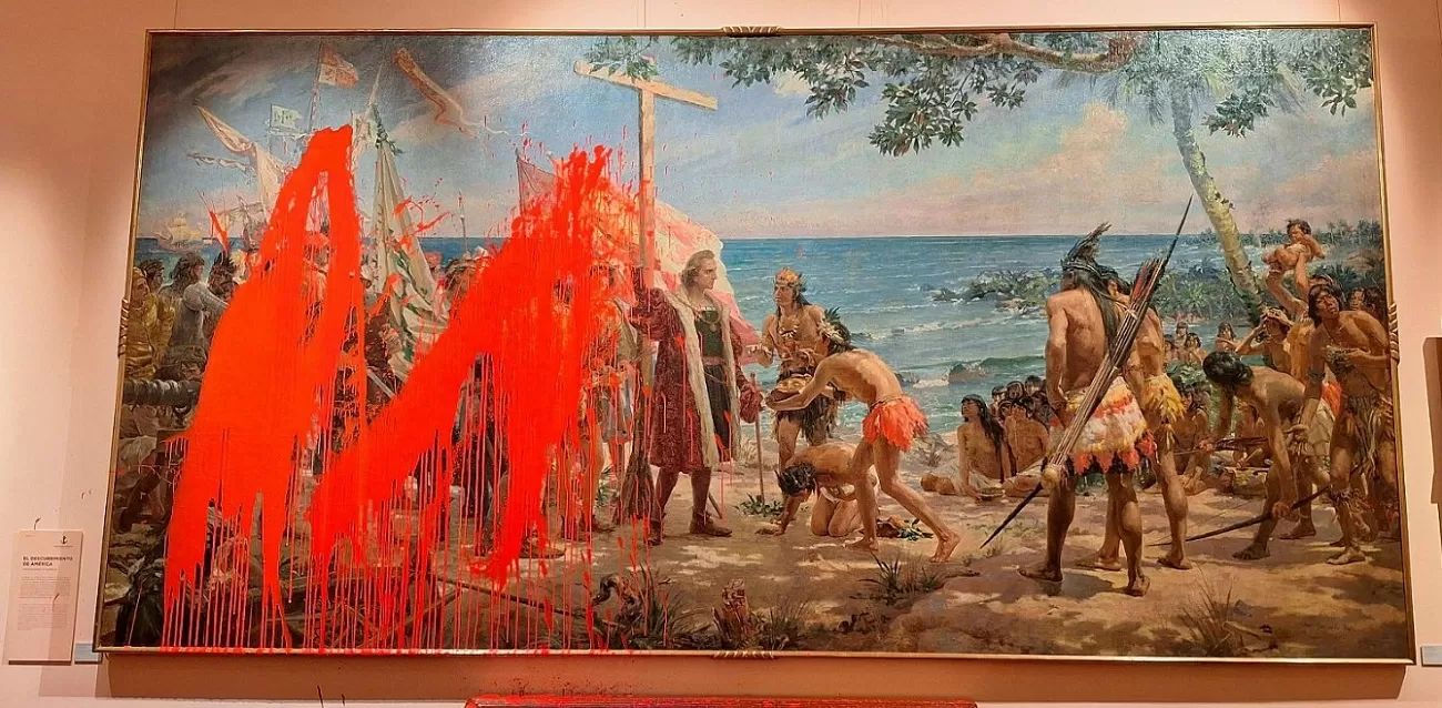 primer homenaje a cristóbal colón, de josé garnelo