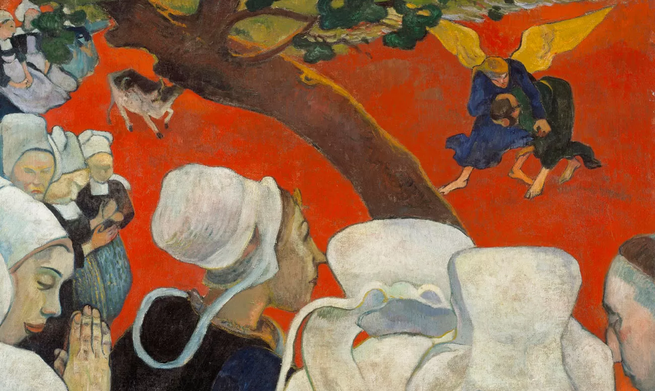 viziune dupa predica, paul gauguin