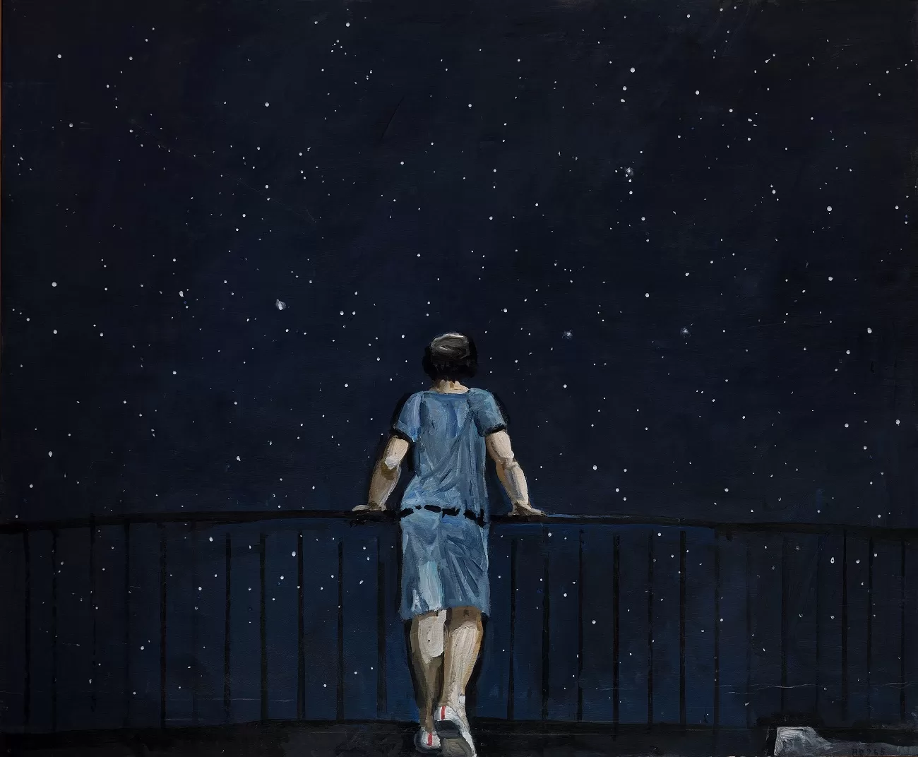 hora damian, tânără la balcon, (2006)