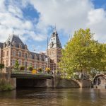 rijksmuseum,,view,from,the,canal,,amsterdam