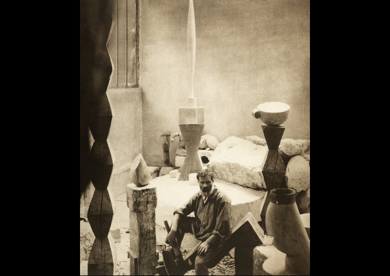 brâncuși în atelier, edward steichen, colectie privata