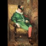 costum verde de bal (colombina în verde), nicolae grigorescu