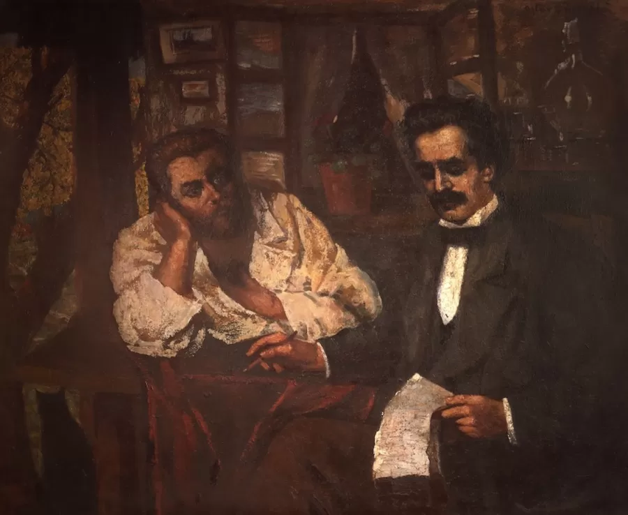 eminescu și creangă, octav băncilă, 1920 muzeul național al literaturii române, iași