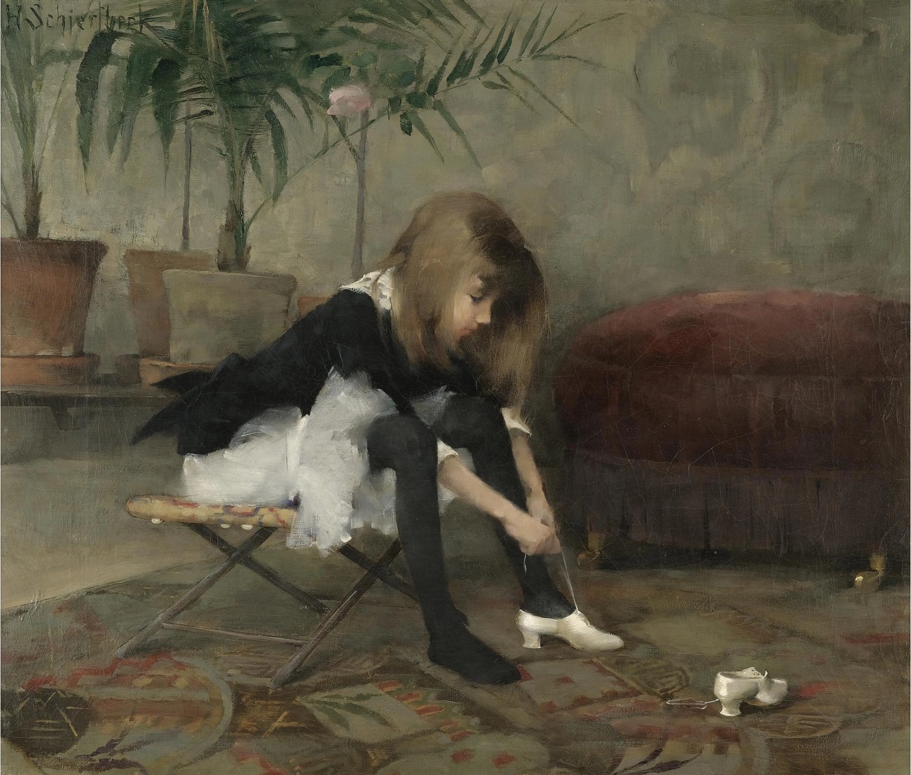 helene schjerfbeck, dancing shoes