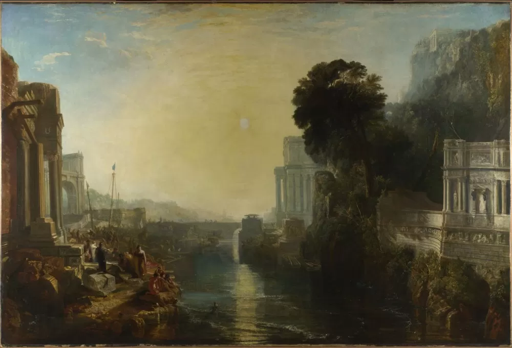 jmw turner, dido building carthage, or the rise of the carthaginian empire, 1815, national gallery london