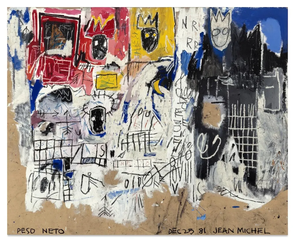 jean michel basquiat, crowns (peso neto), 1981