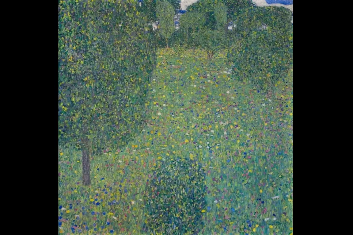 klimt, blooming meadow
