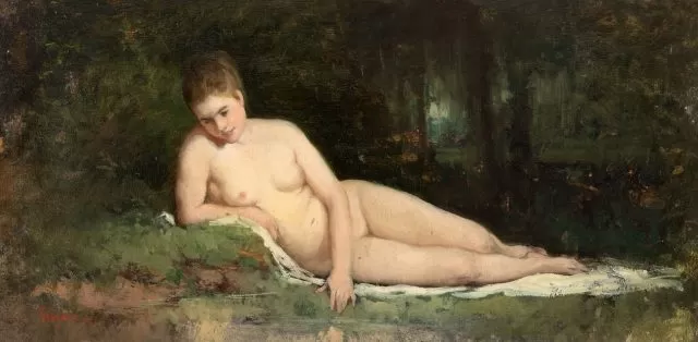 nicolae grigorescu la izvor 1860