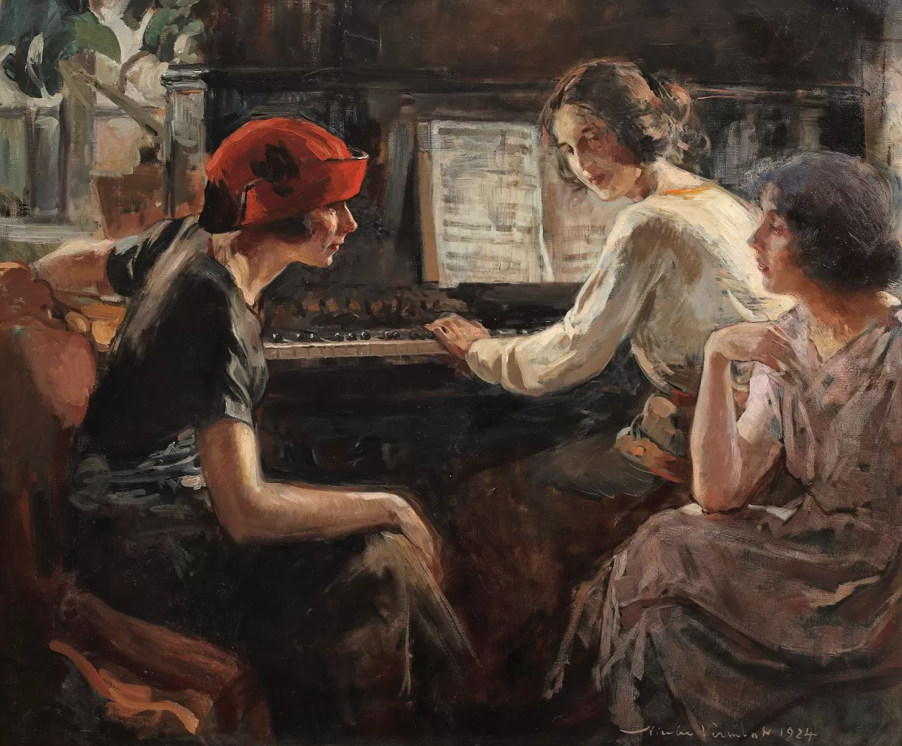 nicolae vermont, la pian, 1924