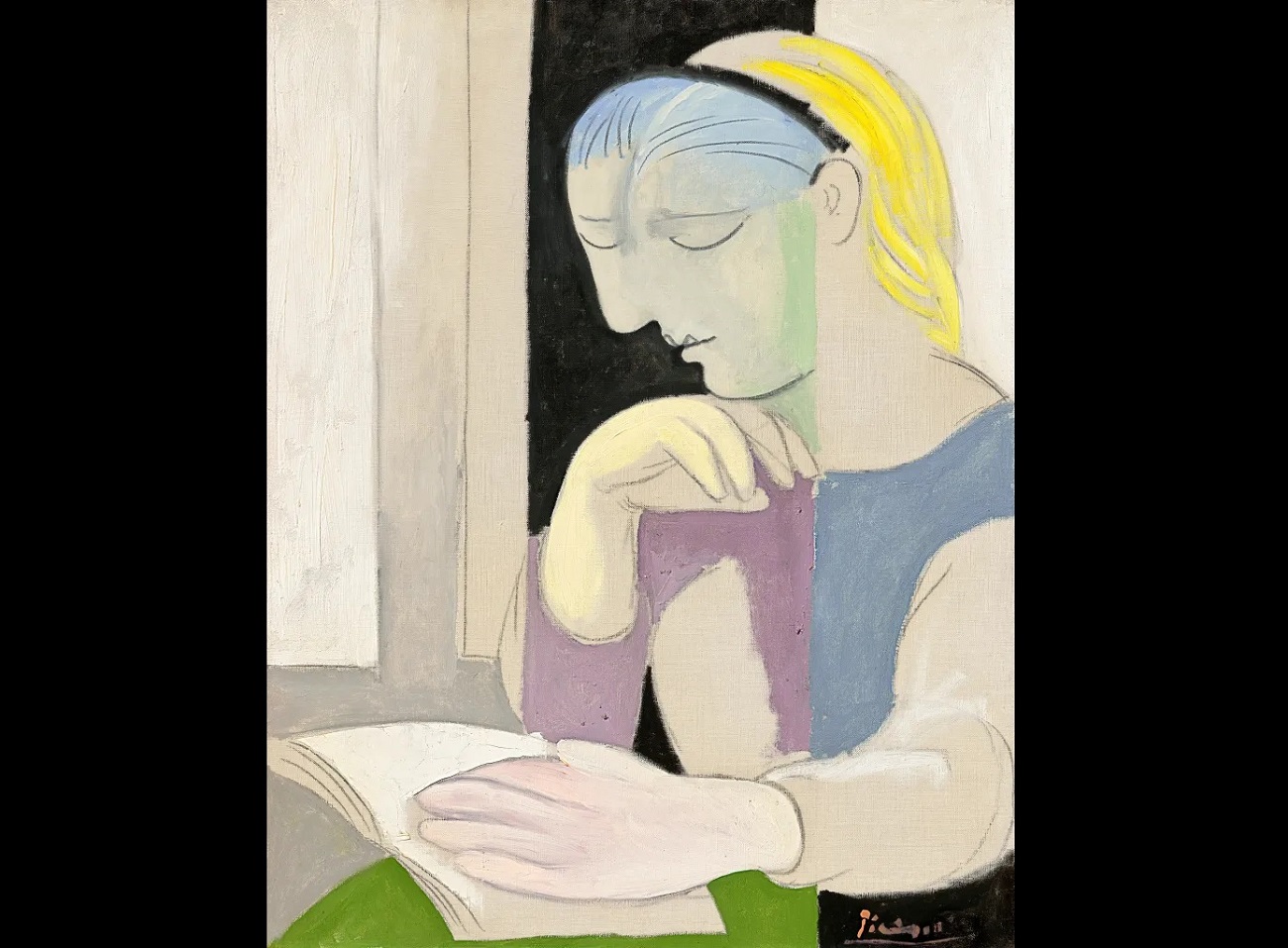 pablo picasso, la lecture (marie thérèse), 1932
