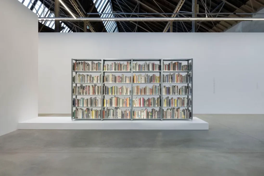 saâdane afif, the fountain archives (bookshelves), 2022