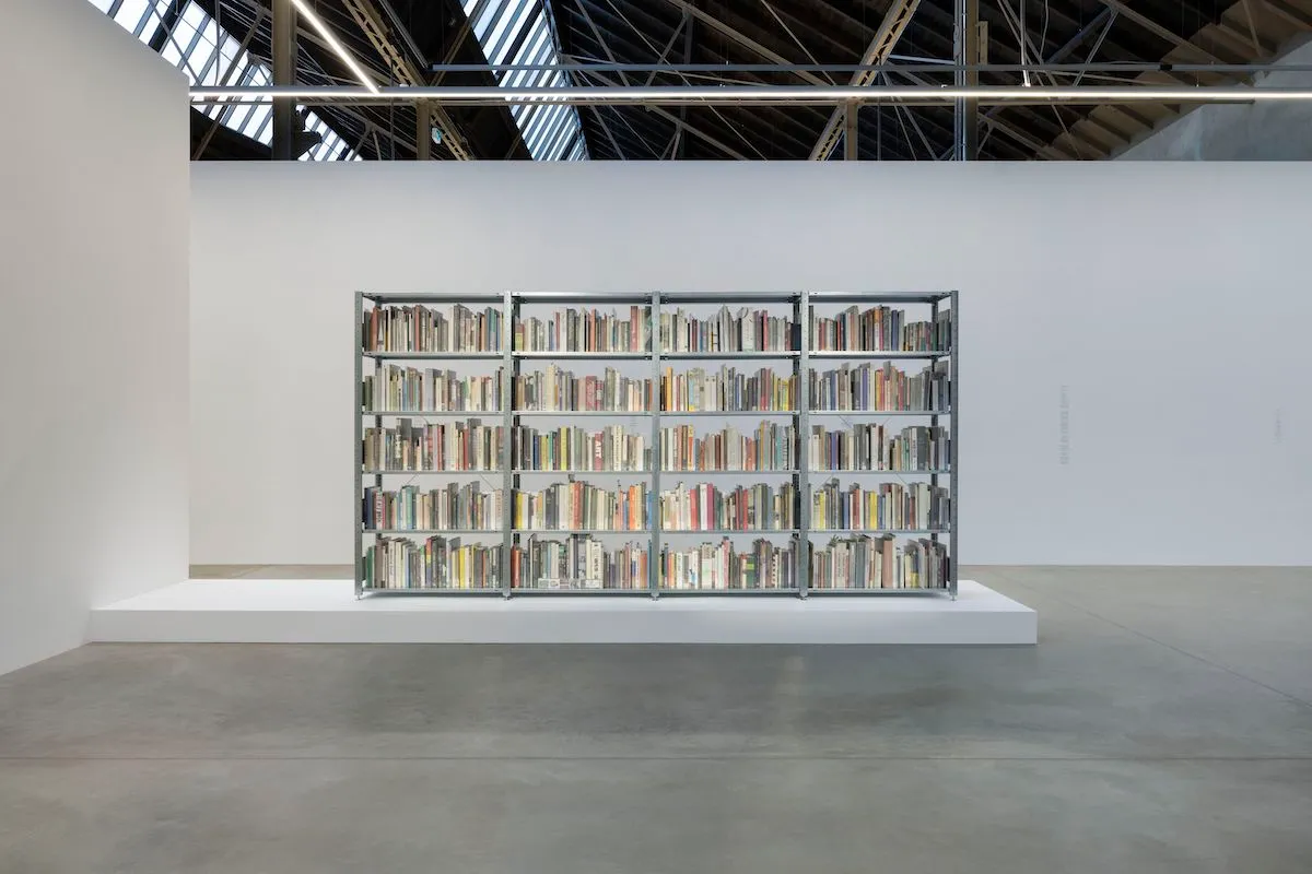 saâdane afif, the fountain archives (bookshelves), 2022