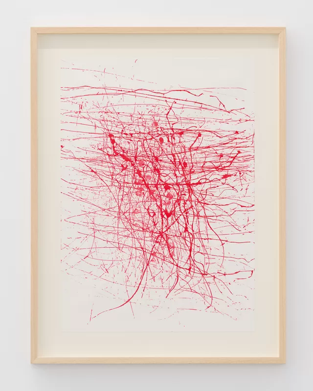 flow 60x42 cm tus pe hartie 2024, magdalena pelmus