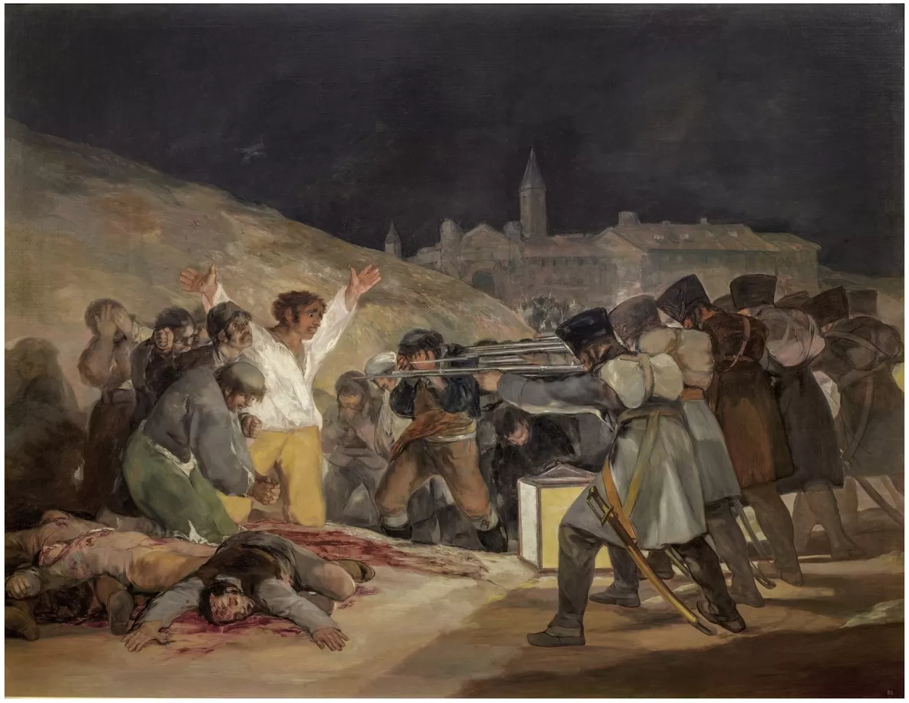el 3 de mayo en madrid, ''los fusilamientos'', goya, prado