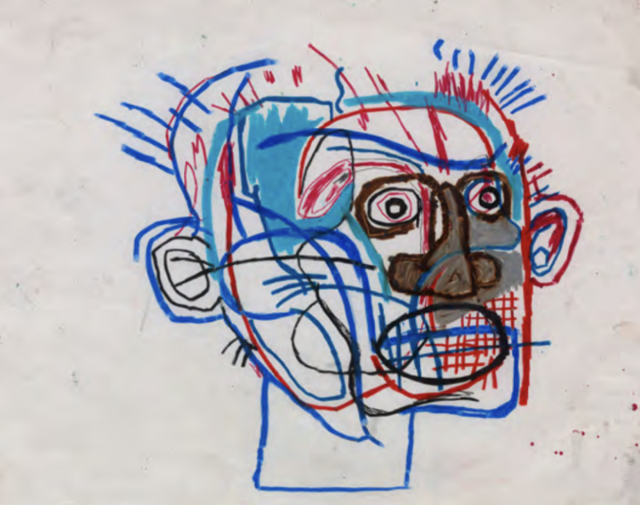 jean michel basquiat, untitled head 1982