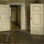 open doors, 1905, vilhelm hammershoi