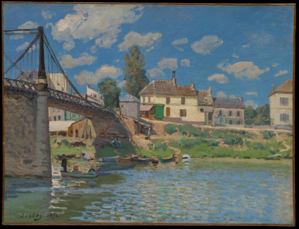 the bridge at villeneuve la garenne sisley