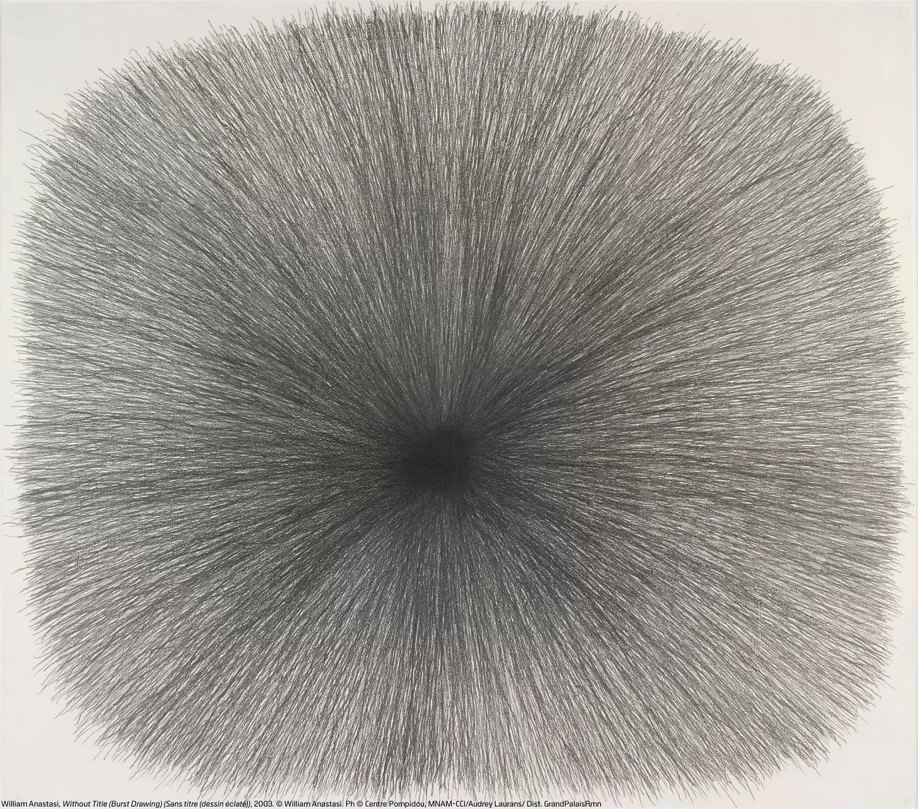 william anastasi, burst drawings