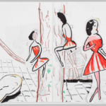 study for red twink, rose wylie