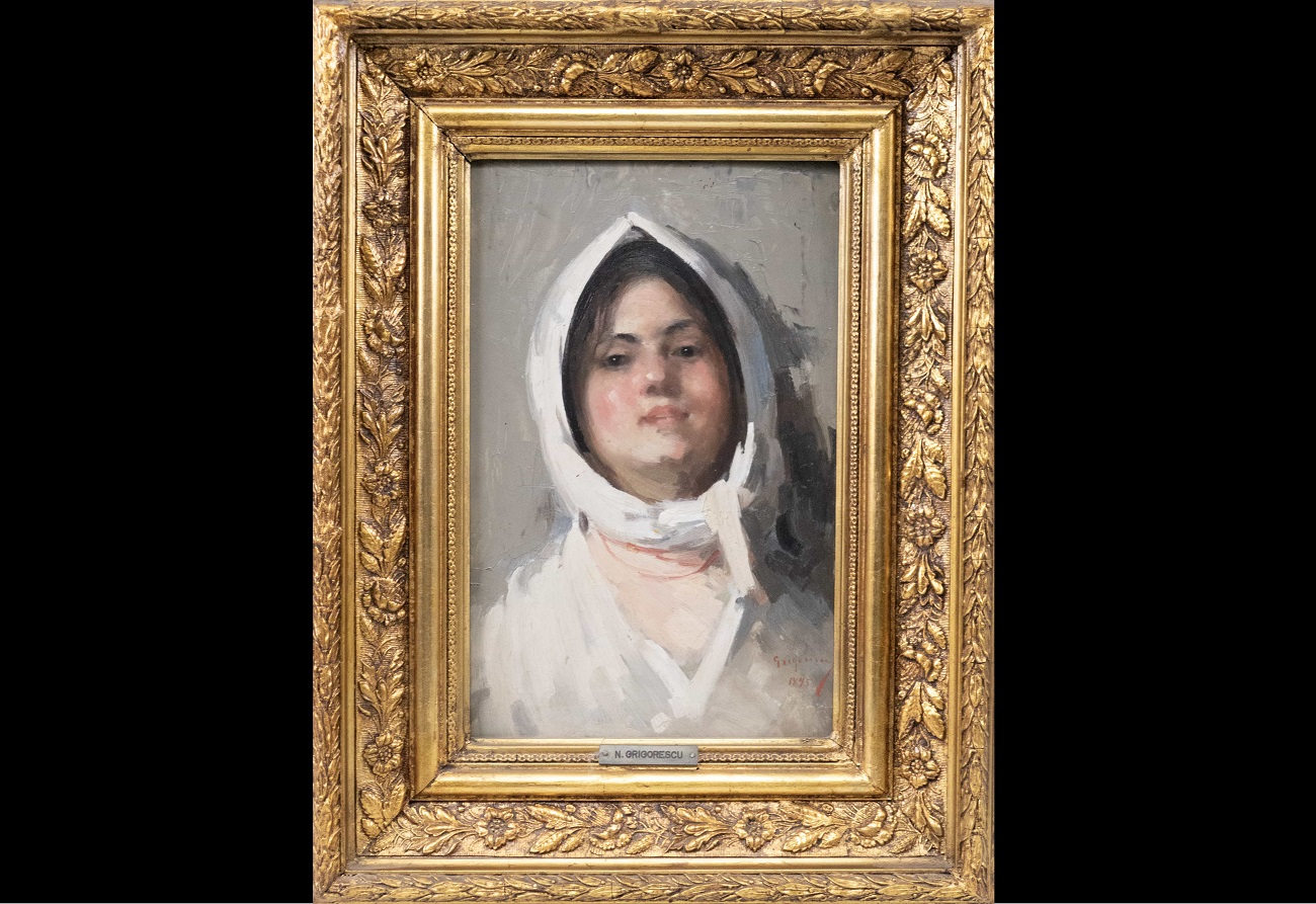 tanara cu basma alba, nicolae grigorescu, alis